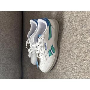 Reebok Court Advance Shoes White Blue Unisex 4.5 NWT Tennis Lifestyle